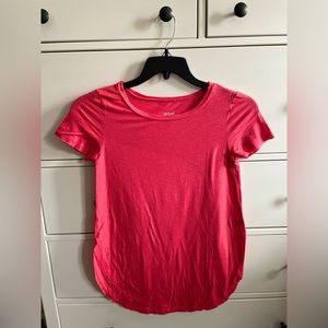 Aerie XS Hot Pink Short Sleeve Top